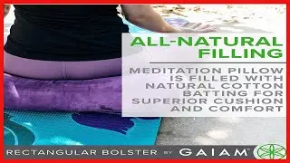 Gaiam Yoga Bolster Rectangular Meditation Pillow
