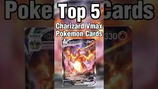 Top 5 most valuable Charizard Vmax cards #pokemon #pokemoncards #pokemontcg #charizard #shorts