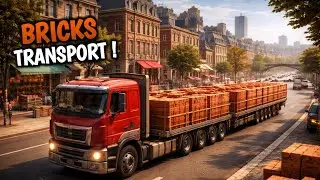 BRICK TRANSPORT by TRUCK 🚛🧱 | Profit Route Setup 😱 | Transport Fever 2 | FORBONIX #tamil#trending