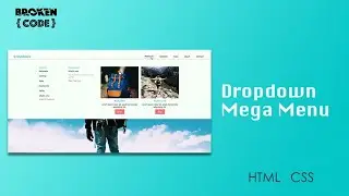 Dropdown Mega Menu using HTML and CSS