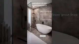 Porcelain Shower | Large-Format Porcelain, Sintered Stone Slabs, Ultra-Compact Surfaces