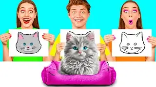 Кто лучше нарисует, тот и получит приз | Безумный вызов от DaRaDa Best