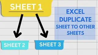 DUPLICATE your sheets in EXCEL Tutorial