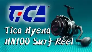 Tica Hyena HN100 8RRB 3.3:1 Surf Reel - top quality and high performing surf fishing reel.