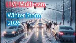 🔴  LIVE Severe Winter Storm Multi-cam tracking