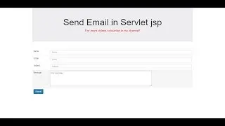 How to send email in java servlet