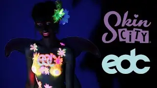 UV Body Paint - Electric Daisy Carnival (EDC) - Skin City