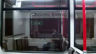 Bonn U Bahn Stadtbahn Mitfahrt  mit Linie 66 von Olof Palme Alle bis Bonn hbf