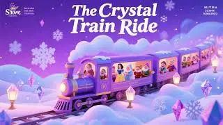 Frozen Tracks: The Enchanted Crystal Train Ride