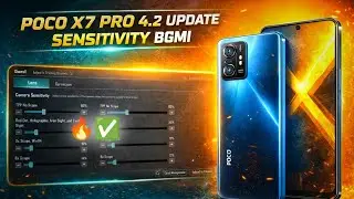 Poco X7 Pro 4.2 Update Sensitivity Bgmi | Poco x7 Pro Mobile Best Sensi Code 4.2 Bgmi