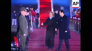 US Secretary of State, Hillary Clinton arrives in Seoul