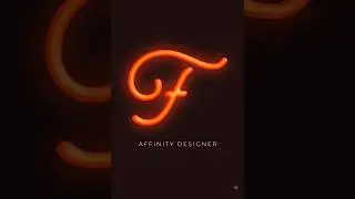 Neon Text Effect - Affinity Designer  #affinity #art #graphicdesign