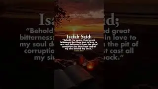 From Bitterness to Peace ✨ | Isaiah 38:17 | Sins Cast Behind God&rsquo;s Back #bibleverse #jesus #short