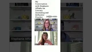A Chat with Stephanie Affinito on Literary Journaling & Reflective Practice #bibliotherapypodcast