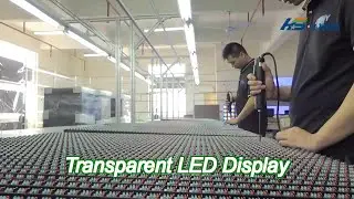 dip346 fixed mesh led transparent screen wall display fullcolor outdoor