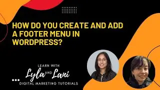 How do you create and add a footer menu in WordPress?