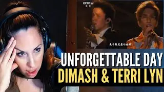 DIMASH & TERRI  LYN | UNFORGETTABLE DAY | Vocal Coach REACTION & analysis