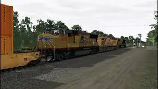 up 1989 leads fast double stack train