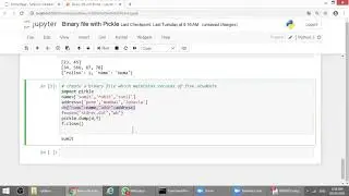 Read Write Binary File using Pickle Python   Part 2