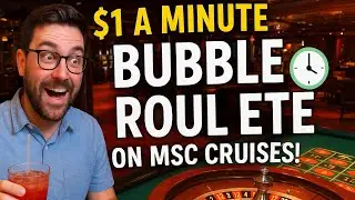 $1 A Minute Bubble Roulette On MSC Cruises! 🎰💸 #roulette #msccruise 