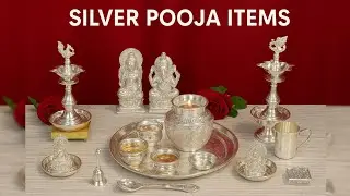 Complete Silver Pooja Set | Latest Silver Pooja Items 2025 | #silverpoojaitem #poojaitems #silver 