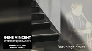 Gene Vincent Rennes 1967 Backstage stairs Salle de la Cité
