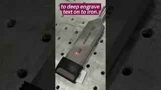 Deep engraving on iron by MOPA laser machine #lasermark#MOPAlaser#lasermachine#laser#laserprinting