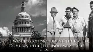 The Washington Monument, the Capitol Dome, and the Jefferson Memorial