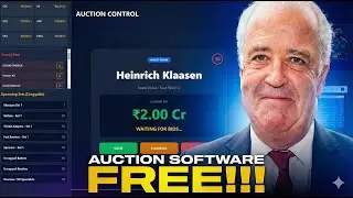 Mock IPL Like Auction Software FREE!!!! 2026