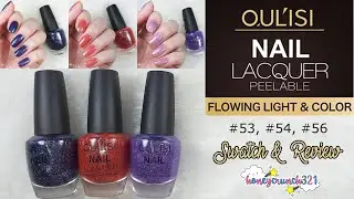 OUL'ISI Peelable Nail Lacquer Swatch & Review | honeycrunch321