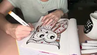The owl coloring book (ASMR)