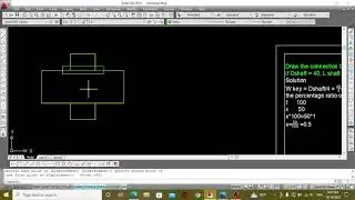 طريقة رسم الخابور المسلوب|| AutoCAD Mechanical
