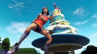 Fortnite All Dances in Front of Birthday Cake [Birthday Event]