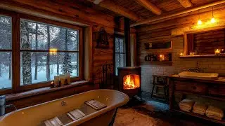 Peaceful Little Corner: The Sound Of Wind And Fire Combined In A Cozy Cabin❄️