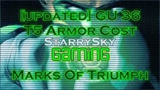 DCUO [Updated] *GU 36* T5 Armor/Synthetic Mod Cost - Marks Of Triumph