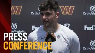 QB Sam Howell speaks with the media after today's OTA | Washington Commanders