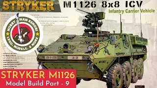 Plastic Scale Model Build - M1126 Stryker AFV CLUB  1/35 - Part 9, Oil Paints for weathering.