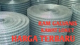 harga ram galvanis / kawat loket