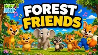 &hearts;️🎵 Sing along In the forest | Fun & cheerful song | Educational baby song | BabyHop