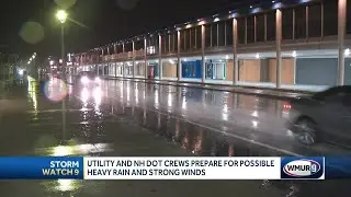 Utility, NH DOT crews prepare for possible flooding, strong winds