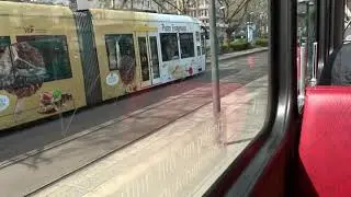 Mitfahrt im Pt-Wagen 749 von Niederrad bis Südbahnhof