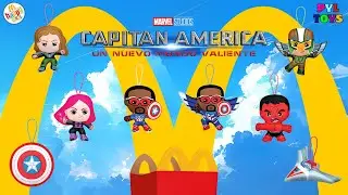 McDonalds Colecci&oacute;n Completa Happy Meal Capit&aacute;n Am&eacute;rica: Un Nuevo Mundo