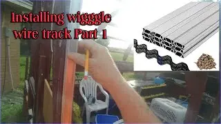 Starting to install the wiggle wire track on the greenhouse. Part 1