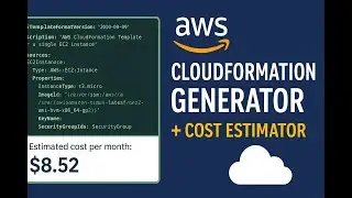 🚀 CloudCraft: Instantly Generate AWS CloudFormation Templates + Cost Estimator