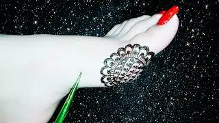 Easy feet mehndi design
