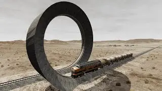Trains vs Vertical Loop Crashes 001 - BeamNG.Drive | BeamNG High Speed