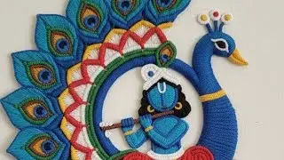 Macrame beautiful peacock Krishna wall hanging is live!#short#shorts#yt#macrame#Live