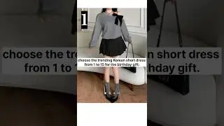 choose eligent new trending Korean short dress #fashion #style #ytshorts