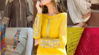 Mirror Work Stylish Dresses Designing Ideas Collection | Mirror Work Kurti Design 2020