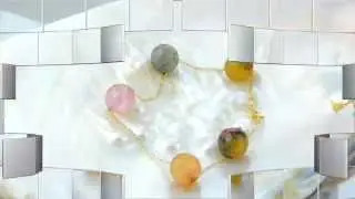 10K Gold Genuine 7mm Agates in Tourmaline Colors - 10KAB